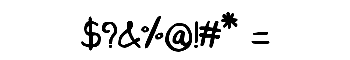 CRU-Saowalak-Hand-Written-Bold Font OTHER CHARS
