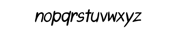 CRU-Saowalak-Hand-Written-Italic-Bold Font LOWERCASE