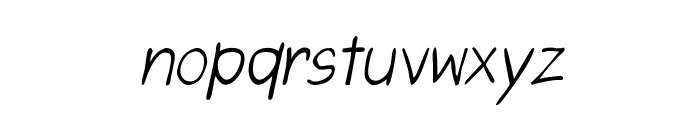 CRU-Saowalak-Hand-Written-Italic Font LOWERCASE