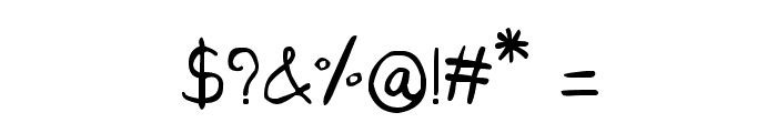 CRU-Saowalak-Hand-Written Font OTHER CHARS