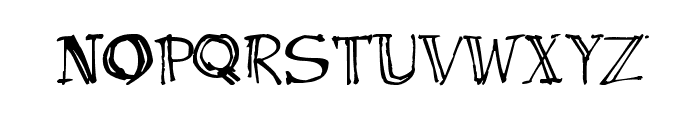 CRU-Sutthichai-hand-writen Font UPPERCASE