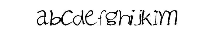 CRU-Sutthichai-hand-writen Font LOWERCASE