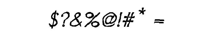 CRU-Teerapong-Italic Font OTHER CHARS