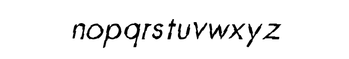 CRU-Teerapong-Italic Font LOWERCASE