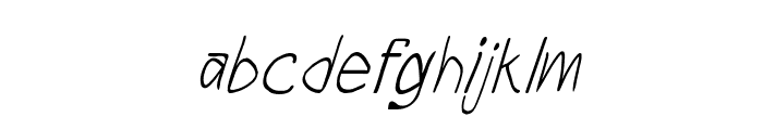 CRU-Todsaporn-Hand-Written-Italic Font LOWERCASE