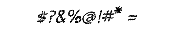 CRU-pokawin-Alize pencil-Italic Font OTHER CHARS