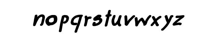CRU-pokawin-Hand-Written Italic bold Font LOWERCASE