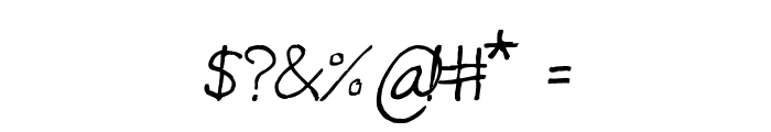 CRU-teerapong-Hand-Written Font OTHER CHARS