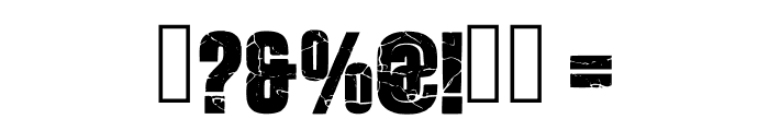 Cracked Bold Regular Font OTHER CHARS