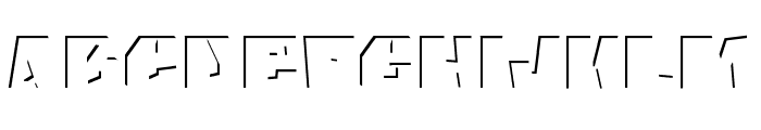 Cracked stone Inner Font UPPERCASE