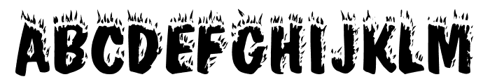 CracklingFire Font UPPERCASE