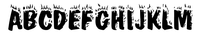CracklingFire Font LOWERCASE
