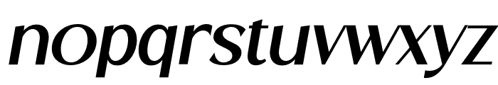 Cranio Oblique Font LOWERCASE