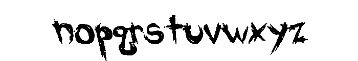 CrappyClothing Font LOWERCASE