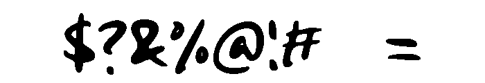 Crative Think Font OTHER CHARS