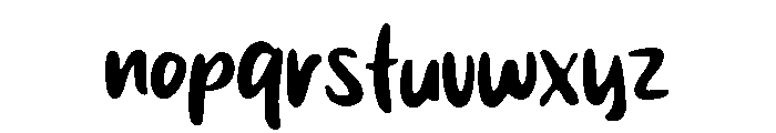 Crative Think Font LOWERCASE