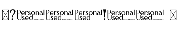 Crawling Personal Used Font OTHER CHARS
