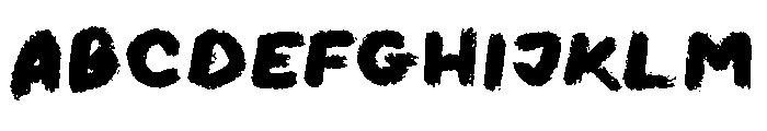 Crayon and the Wolf Font UPPERCASE