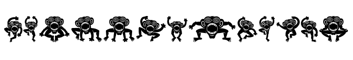 Crazy Monkey Regular Font LOWERCASE