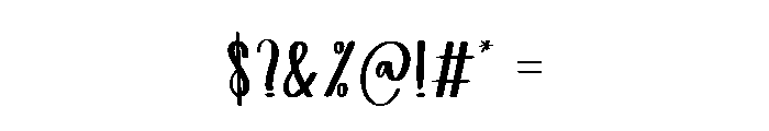 Crazy Rich Font OTHER CHARS