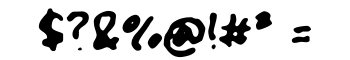 Crazy Work Font OTHER CHARS
