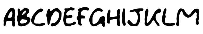 Crazy Work Font UPPERCASE