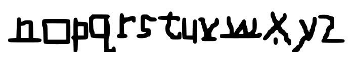 CrazyMessyLife_ Font LOWERCASE