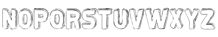 Crazytoon Demo Outline Font LOWERCASE