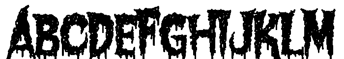 Creaking Crypt Font UPPERCASE