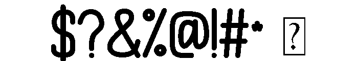 Cream and Cheese Bold Font OTHER CHARS