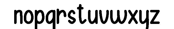 Cream and Cheese Bold Font LOWERCASE