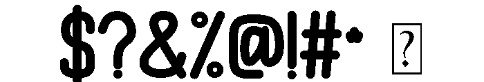 Cream and Cheese Extra Bold Font OTHER CHARS