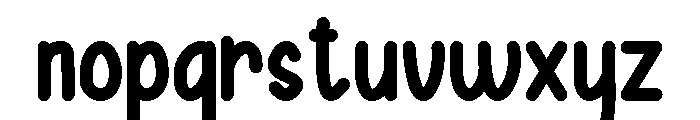 Cream and Cheese Extra Bold Font LOWERCASE