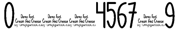 Cream and Cheese Regular Font OTHER CHARS