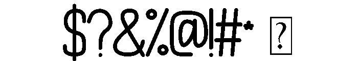 Cream and Cheese Regular Font OTHER CHARS