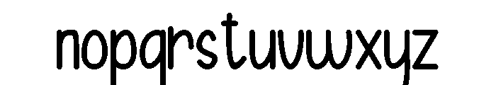 Cream and Cheese Regular Font LOWERCASE