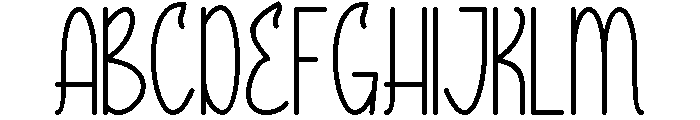 Cream and Cheese Thin Font UPPERCASE