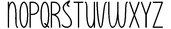 Cream and Cheese Thin Font UPPERCASE