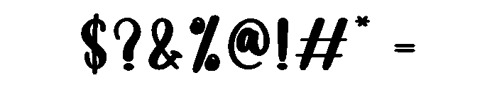 Creamy Cake Font OTHER CHARS