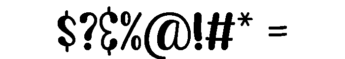 Creamy Sugary Font OTHER CHARS