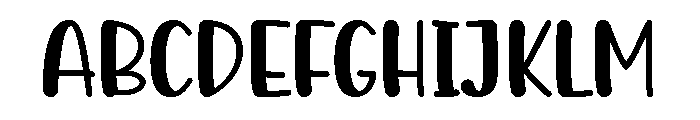 Creamy Sugary Font UPPERCASE