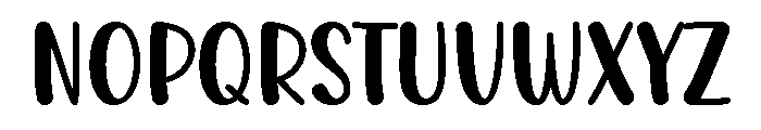 Creamy Sugary Font UPPERCASE