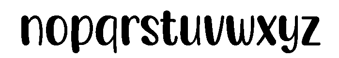 Creamy Sugary Font LOWERCASE