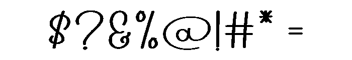 Creative Handmade Font OTHER CHARS