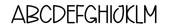 Creative Handmade Font UPPERCASE