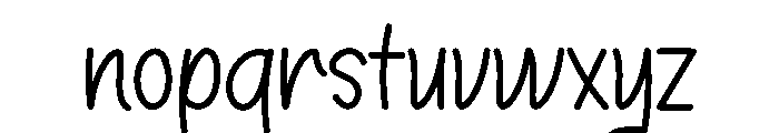 Creative Handmade Font LOWERCASE