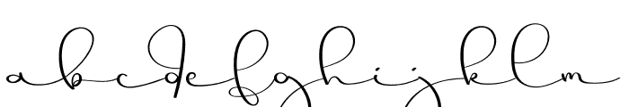 Creative Signature Font LOWERCASE