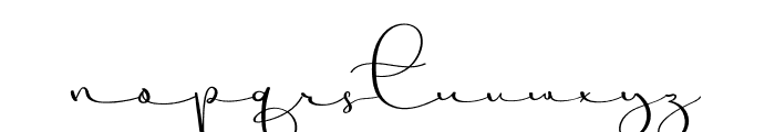 Creative Signature Font LOWERCASE