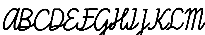 Creativo italic Italic Font UPPERCASE