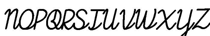 Creativo italic Italic Font UPPERCASE